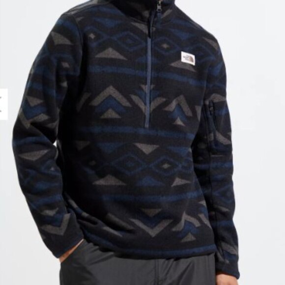 The North Face Gordon Lyons Novelty Quarter-Zip Sweatshirt Mens XL - Picture 1 of 6